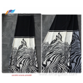 Black-out 100% Polyester Nida Printed Abaya Fabric